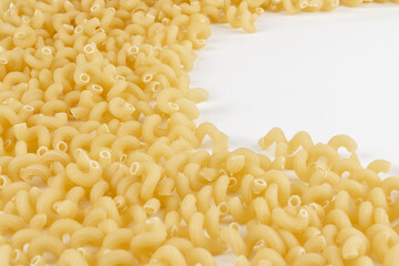instant pasta close-up on the background