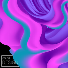 Vibrant Design. Liquid Color. Fluid Background.