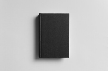 Black Hardcover Book Mock-Up - Front