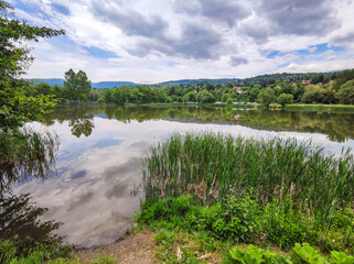 Spring Landscape of Pancharevo lake, Bulgaria