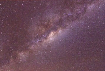 Céu estrelado e via láctea