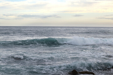 Overflowing sea wants to get to new corners of the earth. The power of the sea knows no bounds....