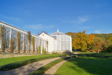 The Palm house in the park in Pillnitz.
