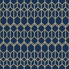 Seamless geometric stylish texture. Classic Art Deco seamless pattern. Abstract retro vector texture. Vintage Islamic wallpaper. Lattice graphic design. Vector modern tile pattern. Striped pattern