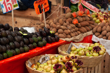 fruit stall in market