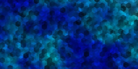 Light BLUE vector backdrop with hexagons.