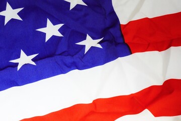 Close up of an American flag