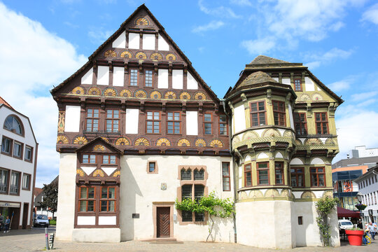 Historic downtown in H&ouml;xter, Westphalia, Germany, 05-22-2020