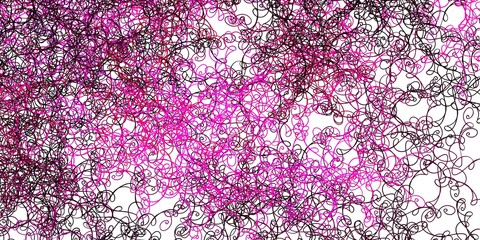 Obraz premium Light Pink vector texture with curves.