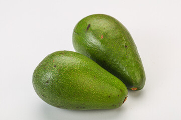 Two ripe exotic avocado vegetable