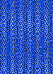 Colour Hexagon Tile Connection art background design illustration