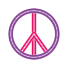 peace and love symbol design of Hippie art and creative theme Vector illustration