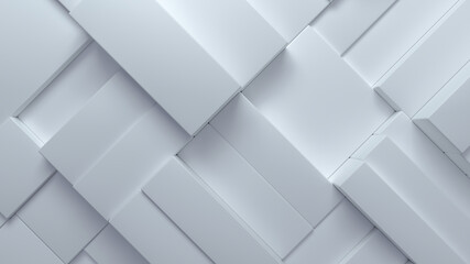 Abstract white background with geometric box shapes.
