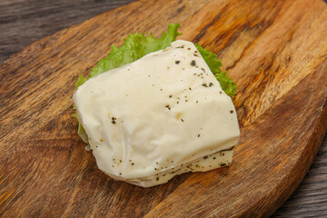 Halloumi cheese with mint for grill