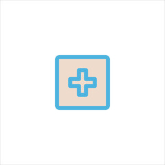 medical sign icon flat vector logo design trendy
