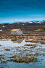 An old house at Dovrefjell in Norway