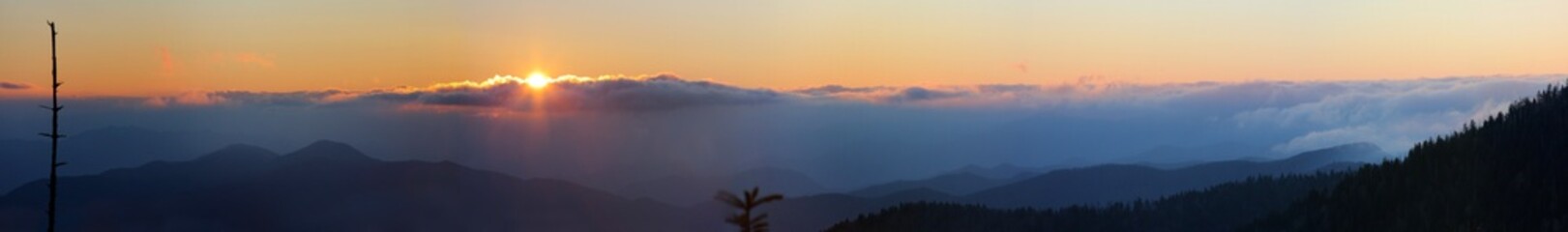 View of Smoky Mountain Range from Clingmans Dome
