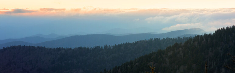 View of Smoky Mountain Range from Clingmans Dome