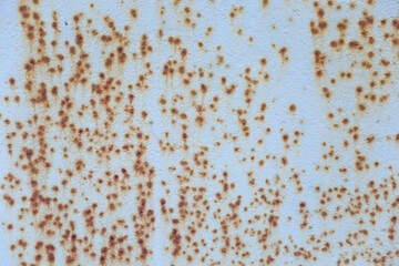 beautiful background of silver paint on rusty metal. old metal texture