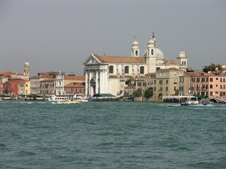 Fototapeta na wymiar Venice, Italy, Cityscape from Giudecca Canal