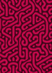 Colour Hexagon Tile Connection art background design illustration