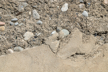 Old crumbling concrete surface as background