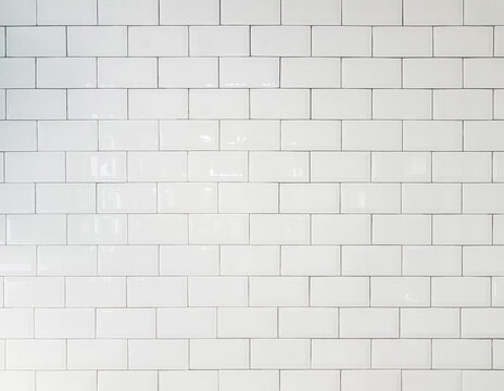 White tile wall