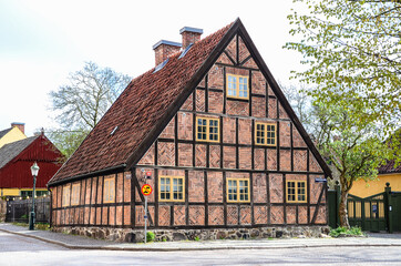 Old building part of Kuturen village museum in Lund, Sweden