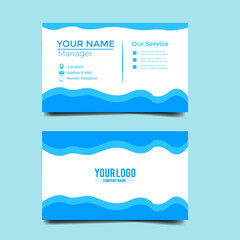 Obraz premium Vector Modern Creative and Clean Business Card Template.Stationery Design.Modern minimalist business card template. Corporate Business Card Design vector simple style. Branding, stationary.vector eps 