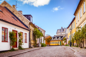 Central street in downtown Lund, Sweden © itsflowingtothesoul