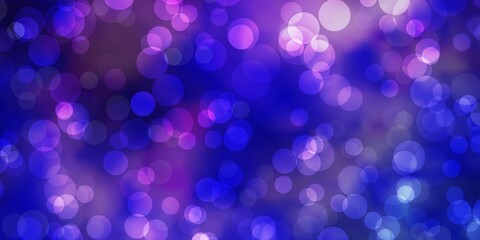 Light Purple vector template with circles. Abstract illustration with colorful spots in nature style. Design for your commercials.