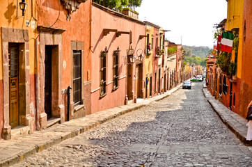 Obraz na płótnie Canvas Las callecitas de San Miguel de Allende. Mexico