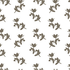 Seamless pattern with abstract flowers.