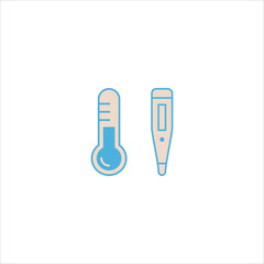 thermometer icon flat vector logo design trendy