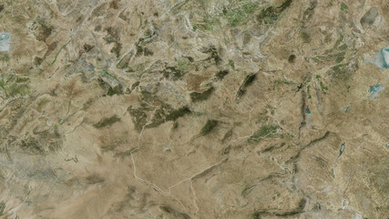 Kassérine, Tunisia - outlined. Satellite