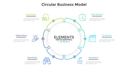 Fototapeta premium Modern Infographic Vector Template