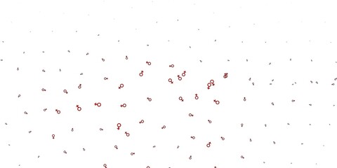 Light Brown vector backdrop with woman's power symbols.