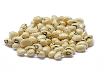 Black eyed peas beans isolated on a white background