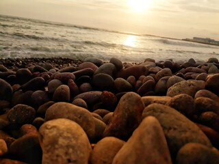 Obraz premium sunset on the beach