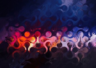 Abstract Colorful Geometrical Artwork,Abstract Graphical Art Background Texture,Modern Conceptual Art,Synthwave Aesthetic Poster Print,3D Rendering