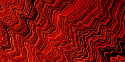 Light Orange vector layout with curves. Bright sample with colorful bent lines, shapes. Pattern for business booklets, leaflets