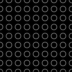 Circles pattern. Circular figures seamless ornament. Rings backdrop. Circle shapes background. Ring forms motif. Geometric wallpaper. Digital paper, textile print, web design, abstract image. Vector
