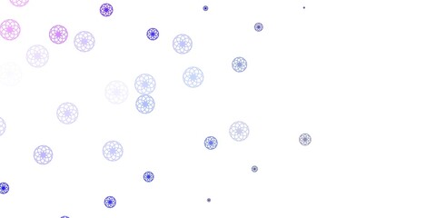 Light Pink, Green vector background with bubbles.