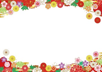 豪華で美しい和柄フレーム01