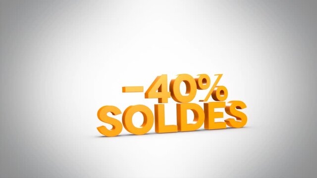 -40% soldes 3D orange