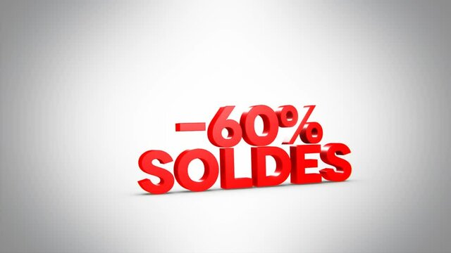 -60% soldes 3D rouge