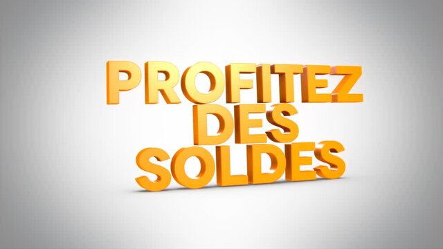 profitez des soldes 3D orange