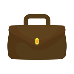 Isolated suitcase bag vector design