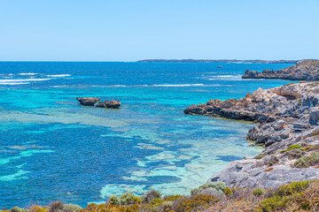 Porpoise bay at Rottnest island in Australia