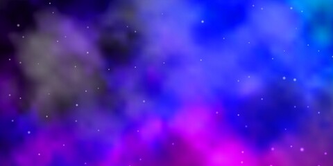 Dark Pink, Blue vector background with colorful stars. Colorful illustration with abstract gradient stars. Pattern for wrapping gifts.